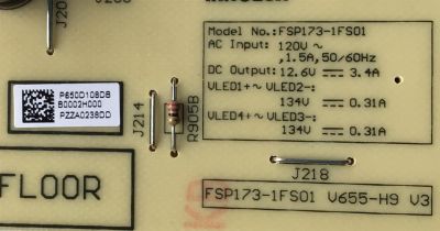 KIT DE TARJETAS PARA TV VIZIO / MAIN 6M03M0003700R / TD.MT5691.U761 / A0002R00J / FUENTE FSP173-1FS01 / P650D108DB / V655-H9 V3 / T-CON TACDJ4031 / MV-0S94V-0088112 / PANEL V650DJ4-D03 REV.C1 / MODELO V655-H9 - Imagen 4